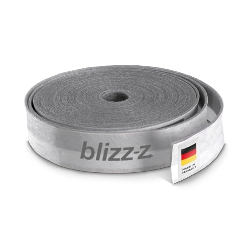 blizz-z protect Randdämmstreifen selbstklebend mit Standfuß | 25 m x 5 mm x 50 mm | für Ausgleichsmassen & Nivelliermassen | Polyethylen | Made in Germany von blizz-z