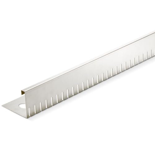 blizz-z terragrav Kiesfangleiste Aluminium Länge 3 m, Höhe 8 cm, Stärke 1,5 mm (1 Stück) | hochwertig, gelocht | mit Zubehör | Made in Germany von blizz-z