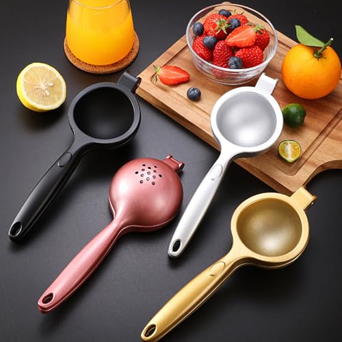 Premium Zitronenpresse Edelstahl – Manuelle Handpresse für Zitronen, Limetten & Orangen | Schwere Saftpresse für Bar, Küche & Restaurant | Spülmaschinengeeignet (Schwarz) von blodfune