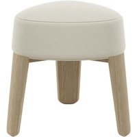 Blomus - Kuon Hocker, H 45 cm, Ø 47 cm, beige von blomus