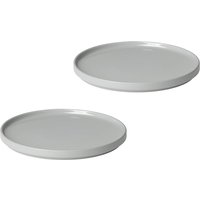 Blomus - Pilar Dessertteller, Ø 20 cm, mirage grau (2er-Set) von blomus