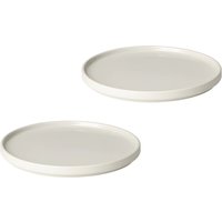 Blomus - Pilar Dessertteller, Ø 20 cm, moonbeam (2er-Set) von blomus