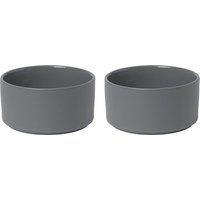 Blomus - Pilar Schale, Ø 14 cm, pewter (2er-Set) von blomus