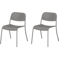 Blomus - Yua Outdoor Stuhl, granite gray (2er-Set) von blomus