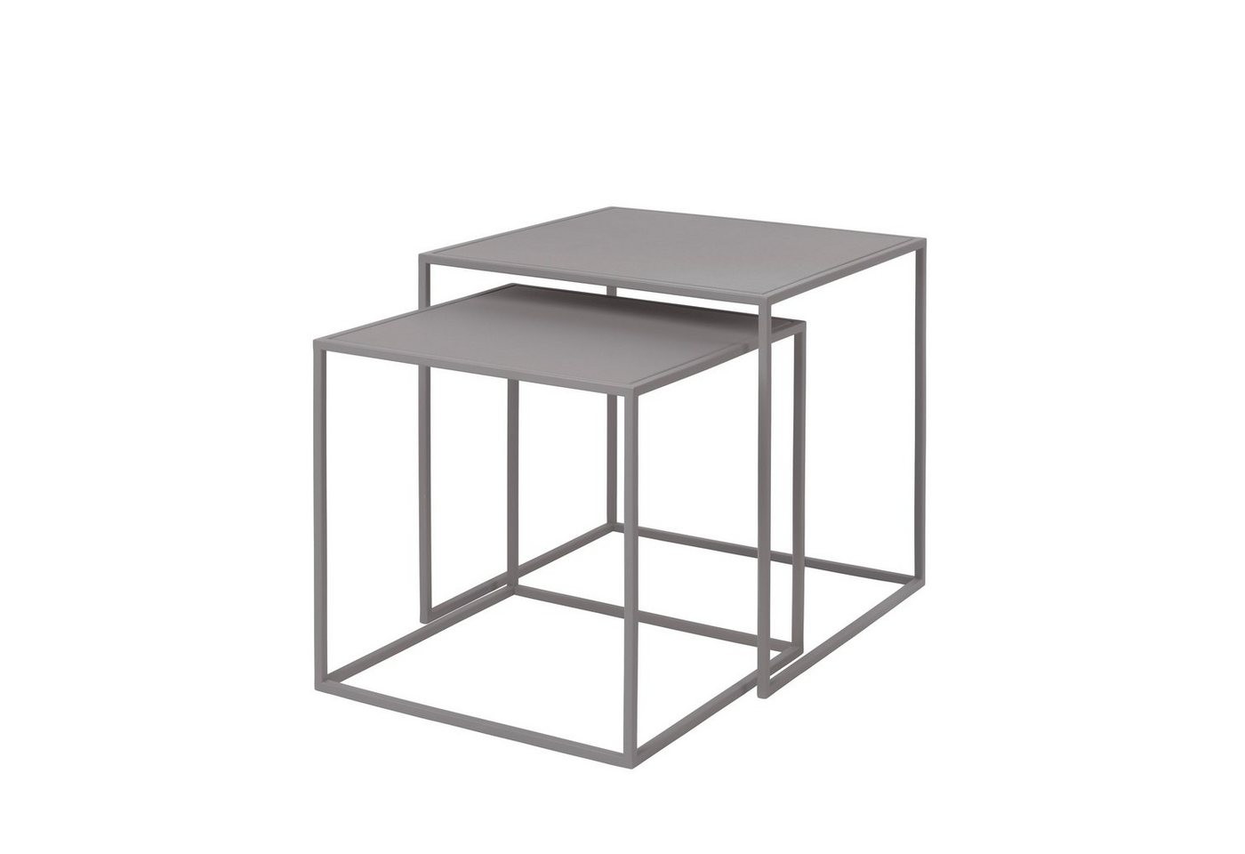 blomus Beistelltisch -FERA- 2er Set quadratische Tische: Minimalistisch, Robust & Elegant (2 Tische), Pulverbeschicht, Minimalistisches Design, Platzsparend, Quadratisch von blomus