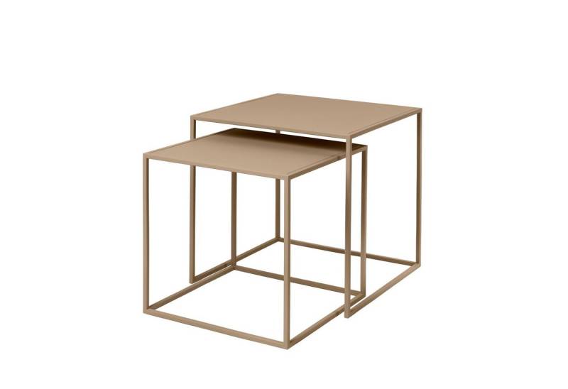 blomus Beistelltisch -FERA- 2er Set quadratische Tische: Minimalistisch, Robust & Elegant (2 Tische), Pulverbeschicht, Minimalistisches Design, Platzsparend, Quadratisch von blomus