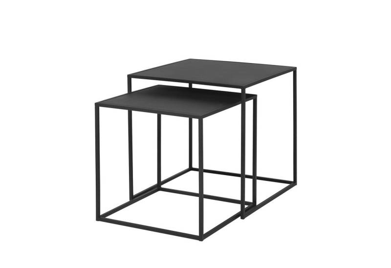 blomus Beistelltisch -FERA- 2er Set quadratische Tische: Minimalistisch, Robust & Elegant (2 Tische), Pulverbeschicht, Minimalistisches Design, Platzsparend, Quadratisch von blomus