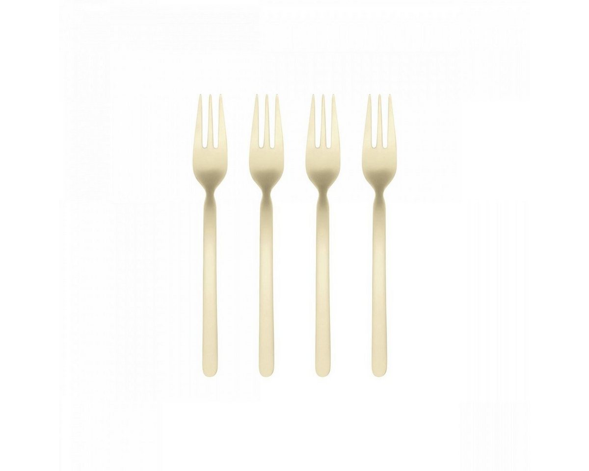 blomus Besteck-Set STELLA Kuchengabeln champagne 15,5cm Set4, Edelstahl, pulverbeschichtet von blomus