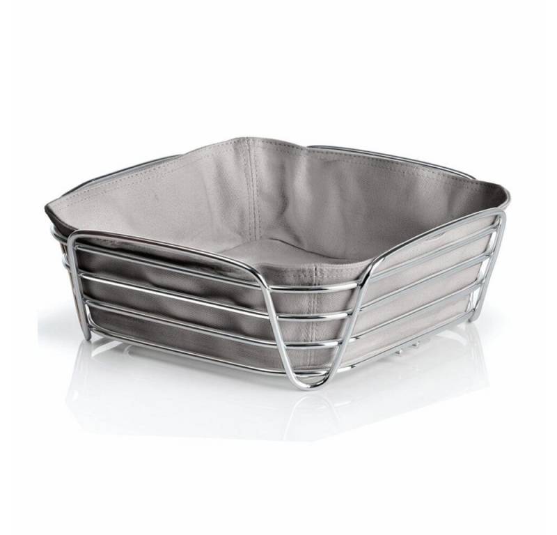 blomus Brotkorb DELARA L Groß Taupe Stahl/Baumwolle, Stahl, (1-tlg) von blomus