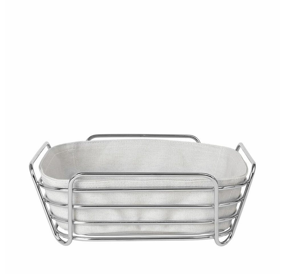 blomus Brotkorb DELARA L groß Moonbeam Stahl/Baumwolle, Baumwolle, (1-tlg) von blomus