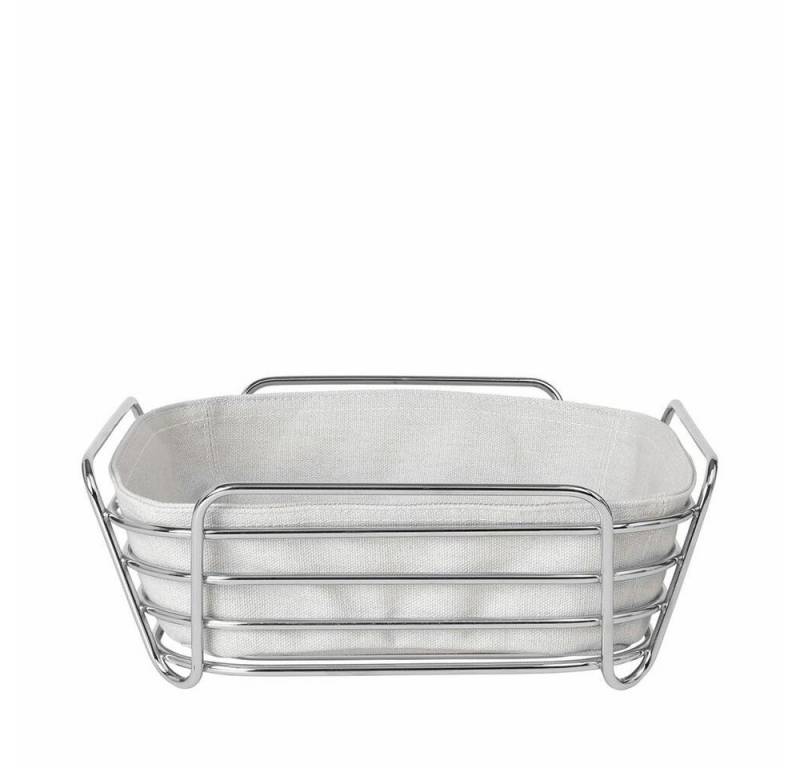 blomus Brotkorb DELARA L groß Moonbeam Stahl/Baumwolle, Baumwolle, (1-tlg) von blomus