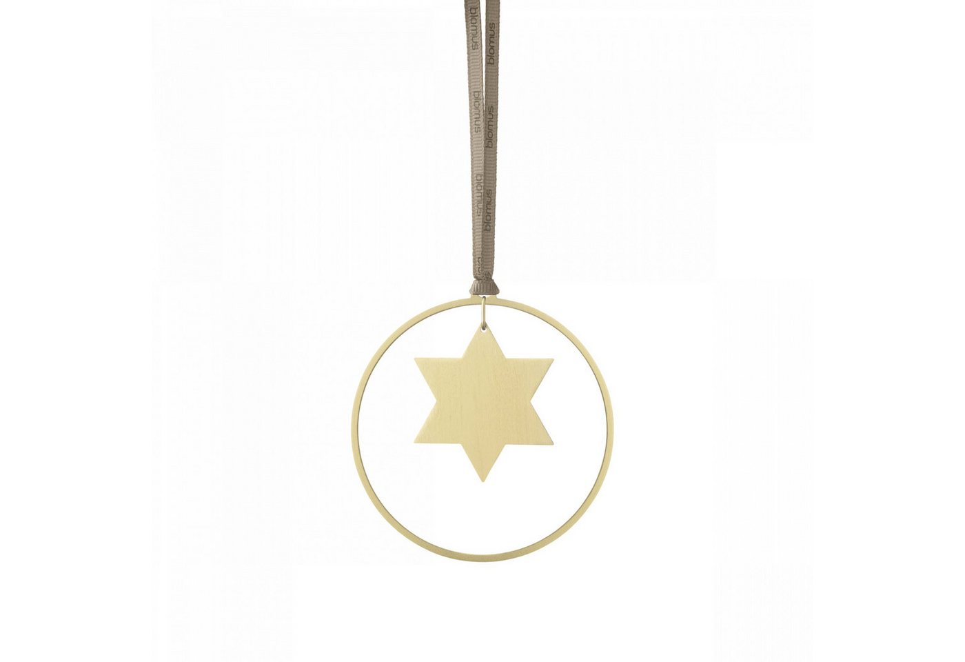 blomus Christbaumschmuck -KITAI- Edler Weihnachtsschmuck im 4er Set: Skandinavische Eleganz (4-tlg), Designer, Weihnachten, 4er Set, Hochwertig, Formen, Messing, Satinband von blomus