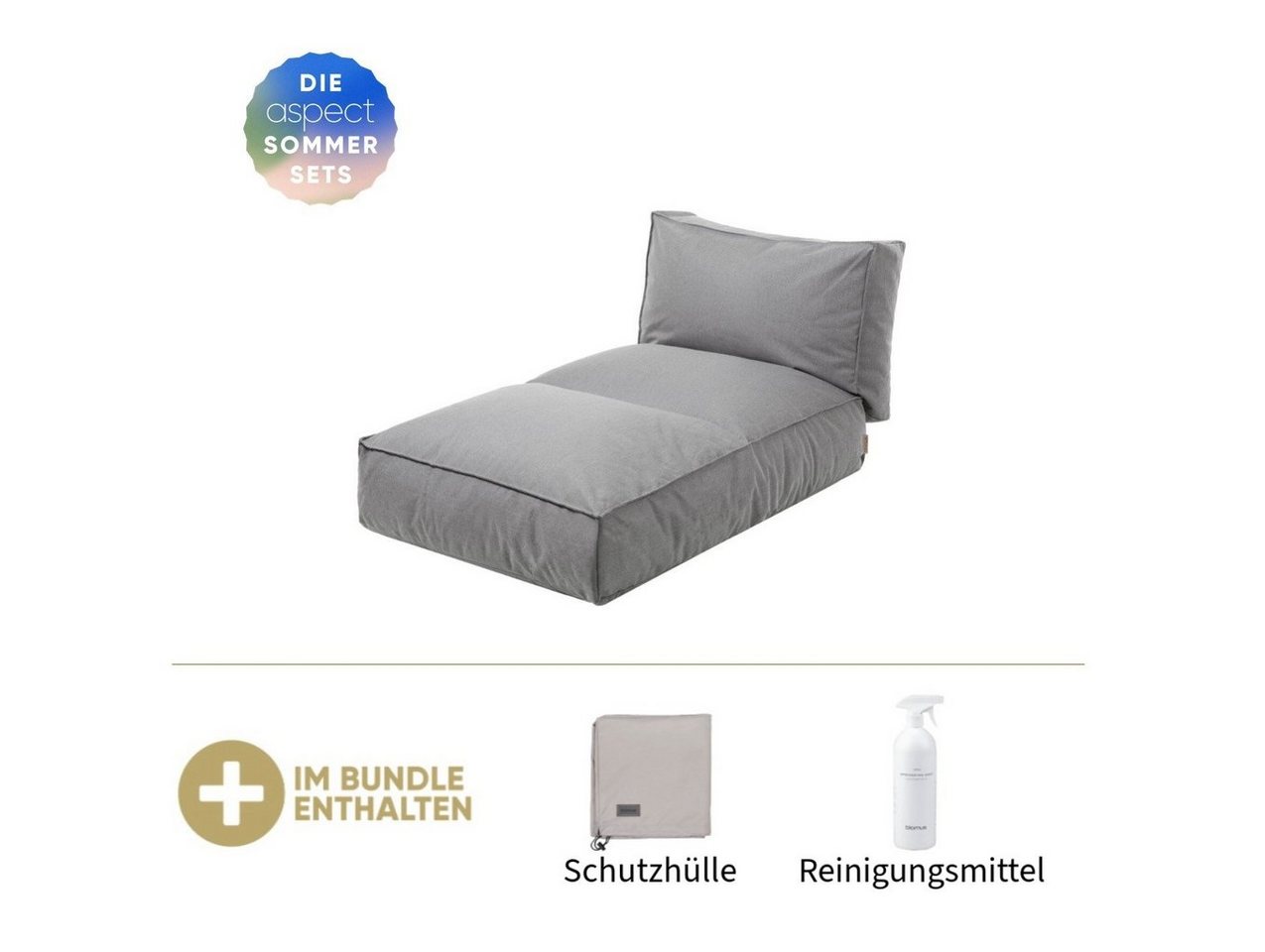 blomus Daybed Blomus Bett S STAY Stone, inkl. GRATIS Schutzhülle & Reinigungsmittel von blomus