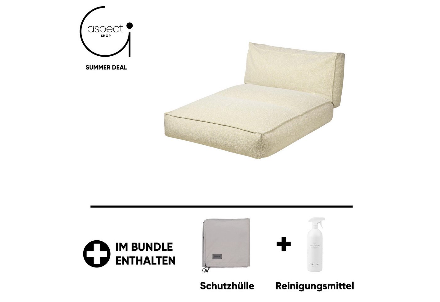 blomus Daybed Blomus Bett Stay Special Edition Reah Sun + Gratis Hülle & Reinigung von blomus