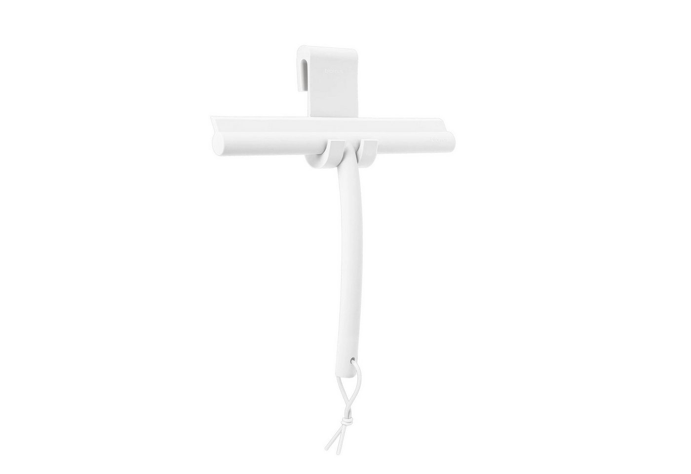 blomus Duschabzieher -VIPO- Duschwischer, Scheibenabzieher für Glas, Fliesen, (2-St., Duschabzieher u. Halterung), Schlaufe, Halterung, hochwertiges Silikon, Kratzfrei, Streifenfrei von blomus