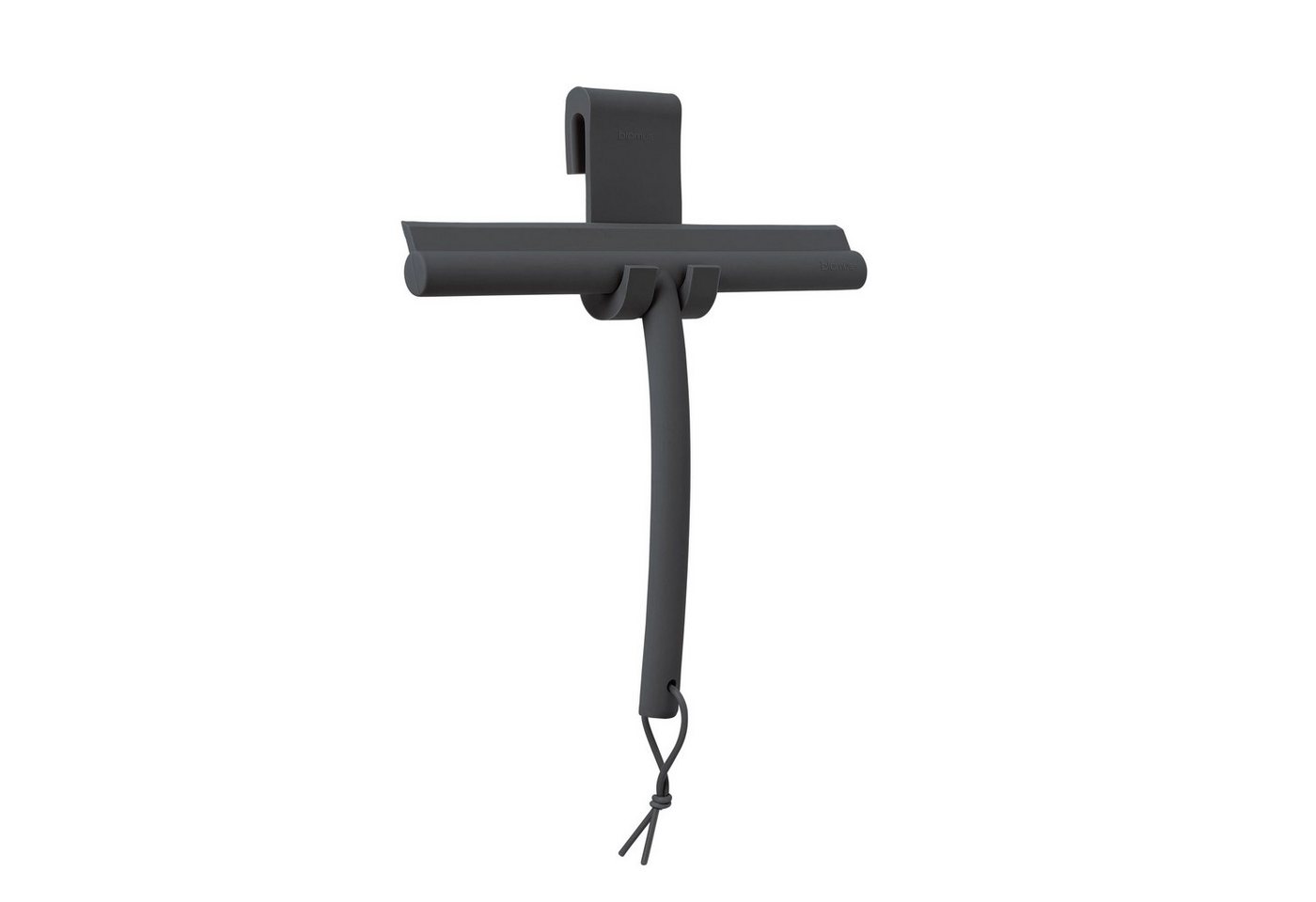 blomus Duschabzieher -VIPO- Duschwischer, Scheibenabzieher für Glas, Fliesen, (2-St., Duschabzieher u. Halterung), Schlaufe, Halterung, hochwertiges Silikon, Kratzfrei, Streifenfrei von blomus