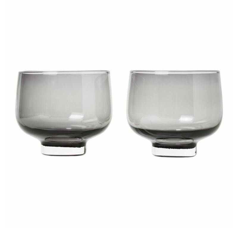 blomus Gläser-Set FLOW 2er Set Smoke 220 ml, Glas von blomus