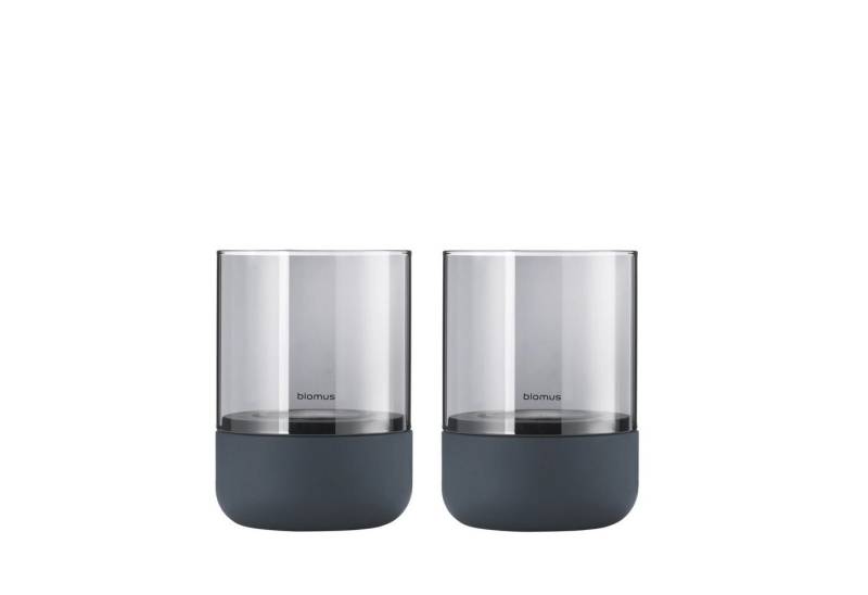 blomus Kerzenhalter CALMA Windlicht 2 Stück Light Gray - XS, blomus CALMA Windlicht 2 Stück Light Gray - XS von blomus