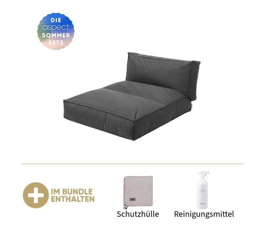 blomus Loungesofa Blomus Bett STAY Coal, inkl. GRATIS Schutzhülle & Reinigungsmittel von blomus