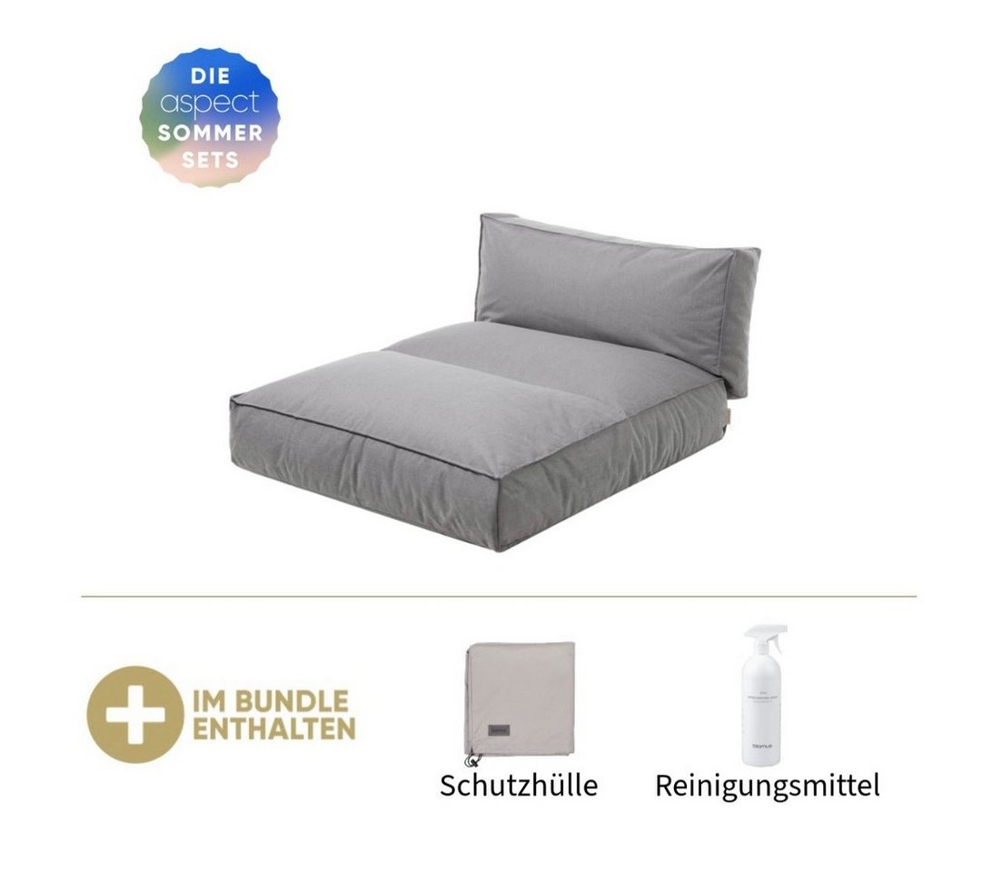 blomus Loungesofa Blomus Bett STAY Stone, inkl. GRATIS Schutzhülle & Reinigungsmittel von blomus