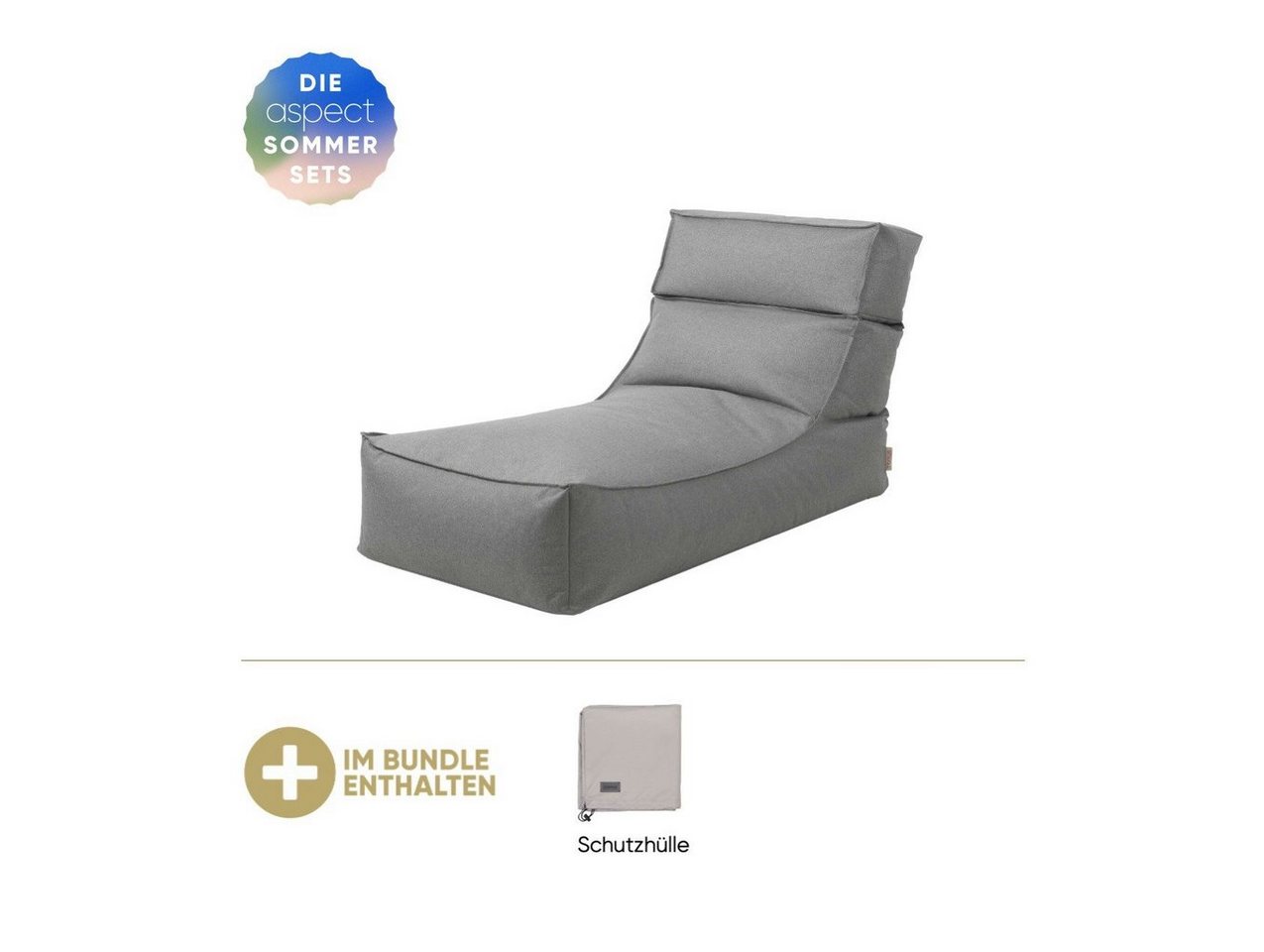 blomus Loungesofa Blomus Lounger L" STAY Stone inkl. GRATIS Schutzhülle" von blomus