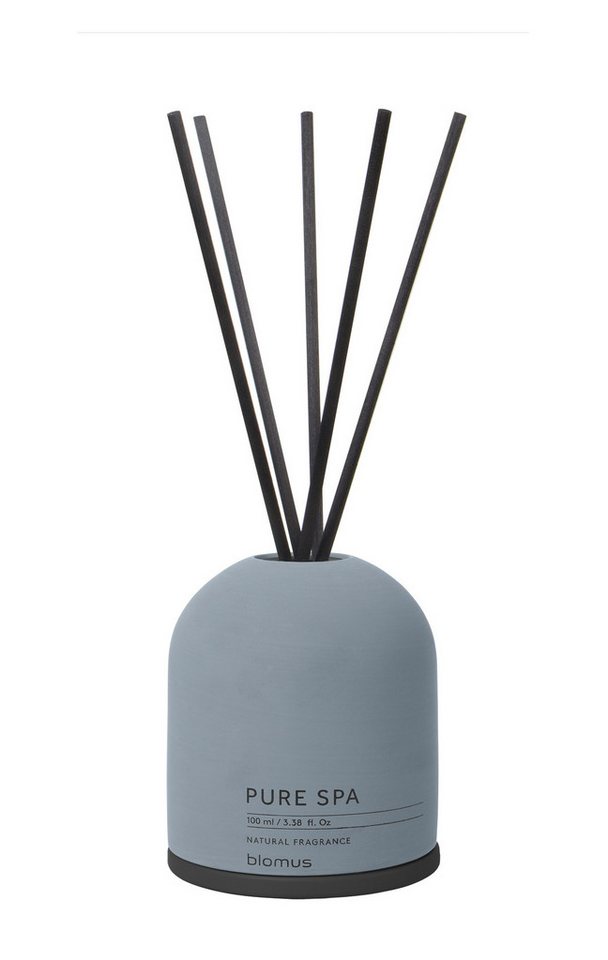 blomus Raumduft -FRAGA- Beton-Raumduft: Stilvolle Düfte in eleganten Farben, 100 ml, Langlebig, Vielseitig, Betonoptik, Gefärbtes Glas, Nachfüllbar von blomus