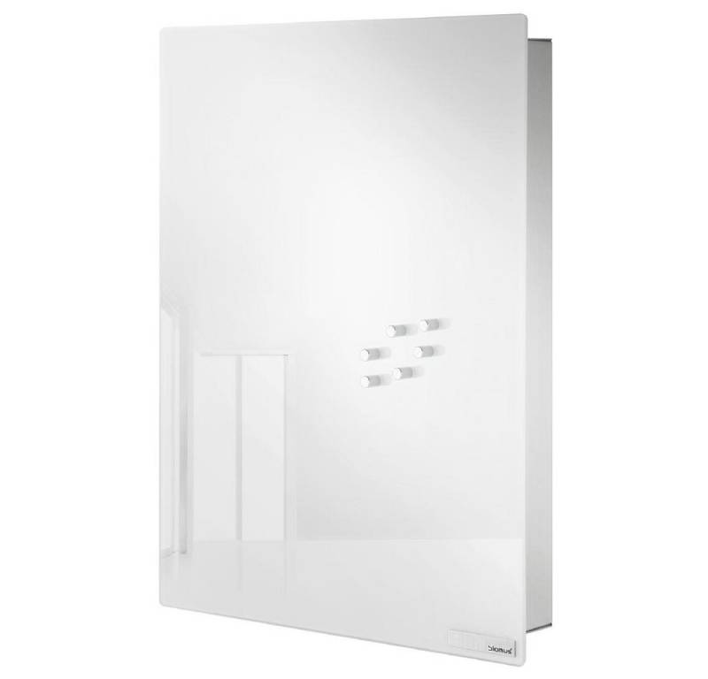 blomus Schlüsselkasten Schlüsselkasten Glasmagnettafel Velio Magnetwand Schlüsselbrett 40x30 von blomus