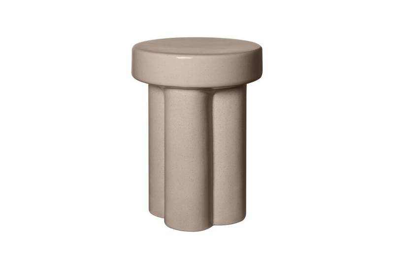 blomus Sitzhocker -TORU- Keramik-Hocker: Funktion als Sitzhocker oder Beistelltisch, Beistelltisch, Keramiksitz, Design Hocker, Glasur, Dekorativ, Vielseitig von blomus