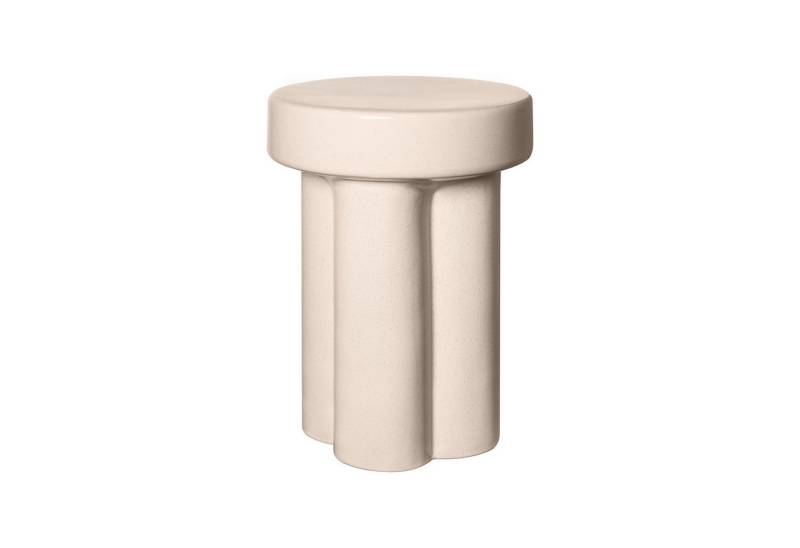 blomus Sitzhocker -TORU- Keramik-Hocker: Funktion als Sitzhocker oder Beistelltisch, Beistelltisch, Keramiksitz, Design Hocker, Glasur, Dekorativ, Vielseitig von blomus