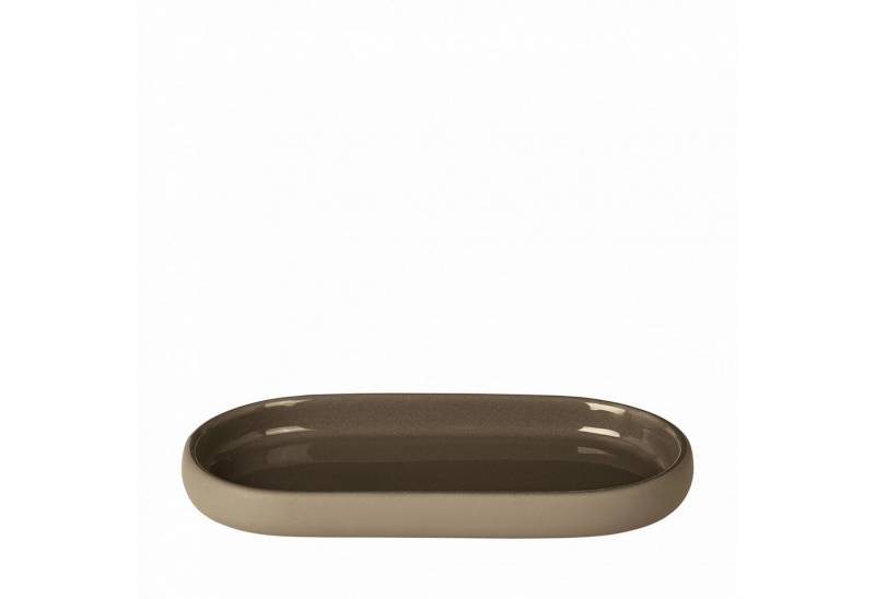 blomus Tablett -SONO- Ablageschale: Hochwertige Keramik mit Soft-Touch-Oberfläche, Keramik, Keramik, Silikon, Soft-Touch-Oberfläche, Innen glasiert, Pflegeleicht von blomus