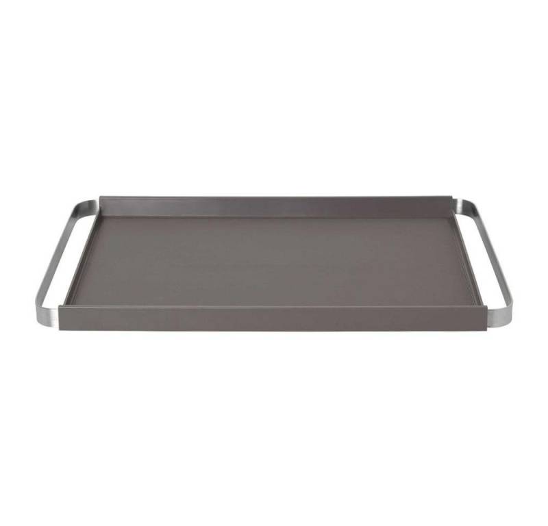 blomus Tablett Tablett PEGOS rechteckig Warm Gray Serviertablett Kellnertablett Kunst, Kunststoff von blomus