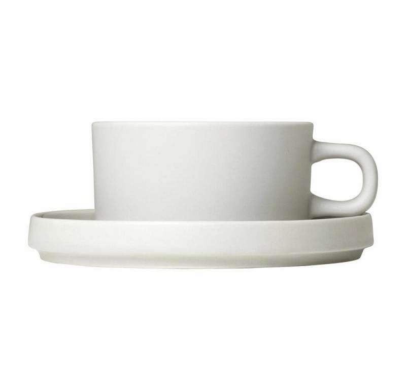 blomus Tasse Pilar 2er Set Moonbeam 170ml, Keramik von blomus