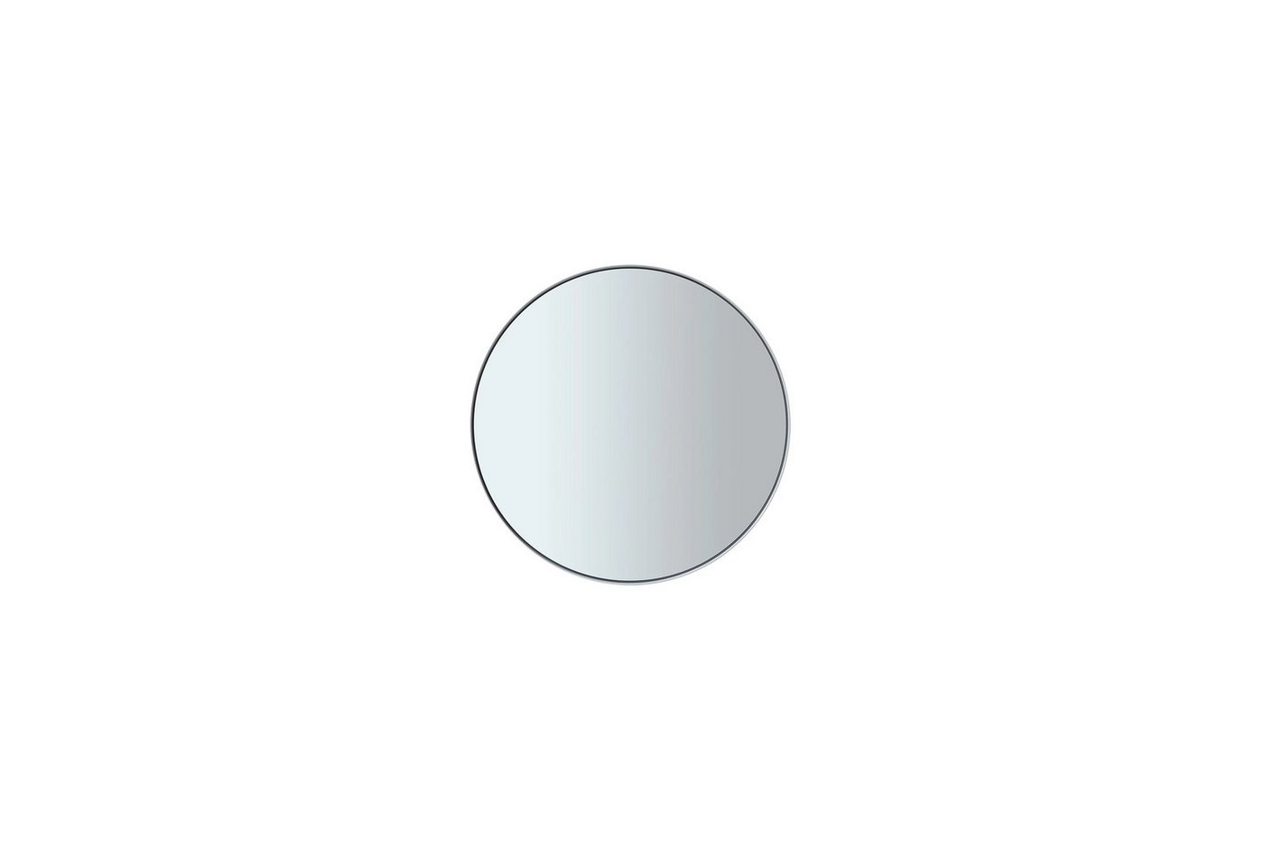 blomus Wandspiegel -RIM- Moderner Wandspiegel: Grau getöntes Glas & Stahlrahmen, Design, Pulverbeschichteter Stahl, Getöntes Glas, Hochwertig, 50 cm, 80 cm von blomus