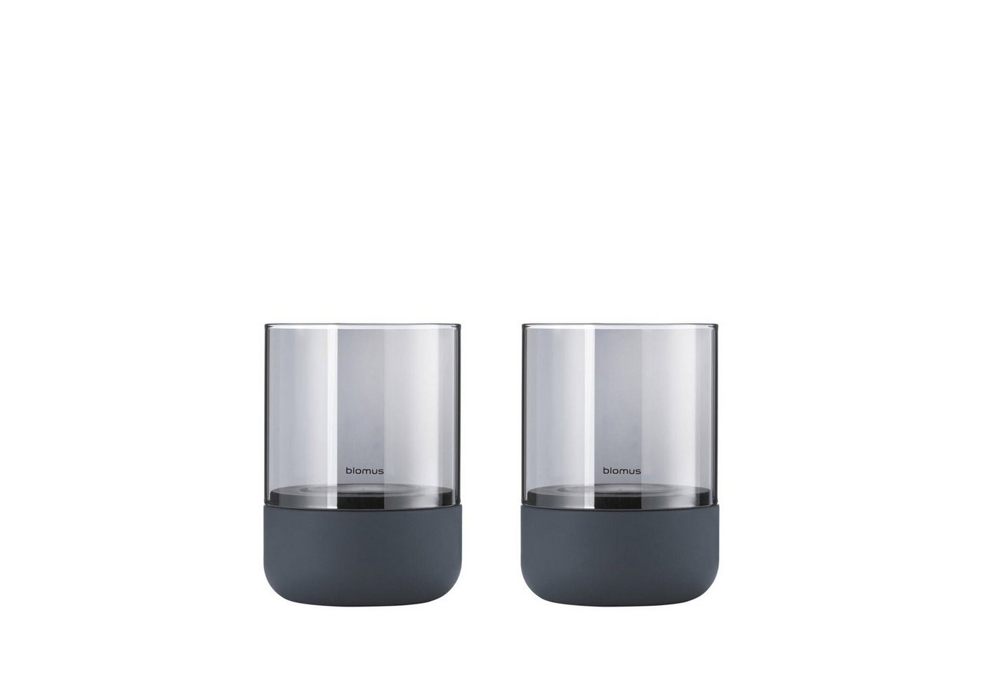 blomus Windlicht Blomus 66255 Windlicht CALMA 2er Set gray smoke blomus Windlicht Blomus 66255 Windlicht CALMA 2er Set gray smoke von blomus