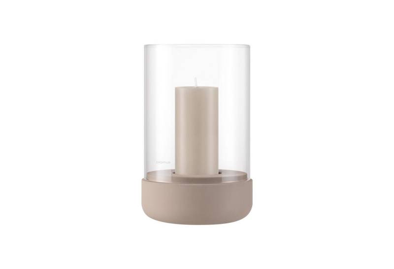 blomus Windlicht -CALMA- Glas Kerzenhalter, Stimmungslicht: modernes Deko-Design (1 St., SIZE M), Exklusive Betonoptik, Handgefertigt, Verschiedene Größen & Farben von blomus