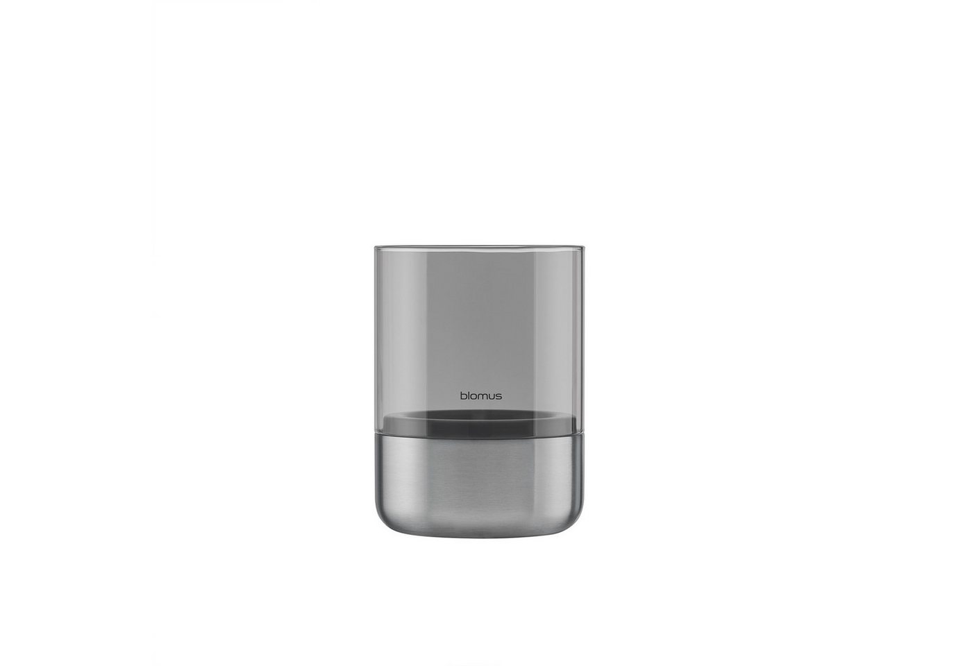 blomus Windlicht -CALMA- Kerzenhalter, Stimmungslicht: Design Edelstahloptik matt (1 St., 2er Set bei XS-Version), Glas/Edelstahl Kombination von blomus