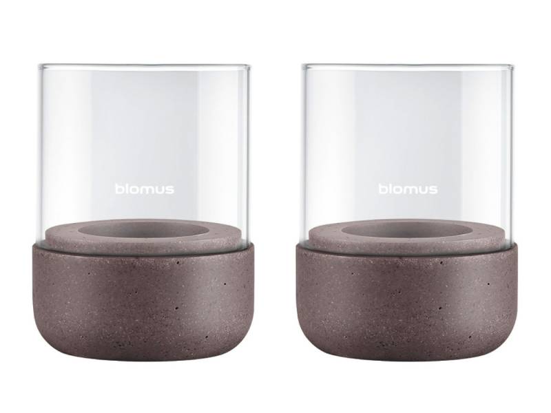 blomus Windlicht CALMA Windlicht cedar wood XS 2er Set blomus Windlicht CALMA Windlicht cedar wood XS 2er Set von blomus