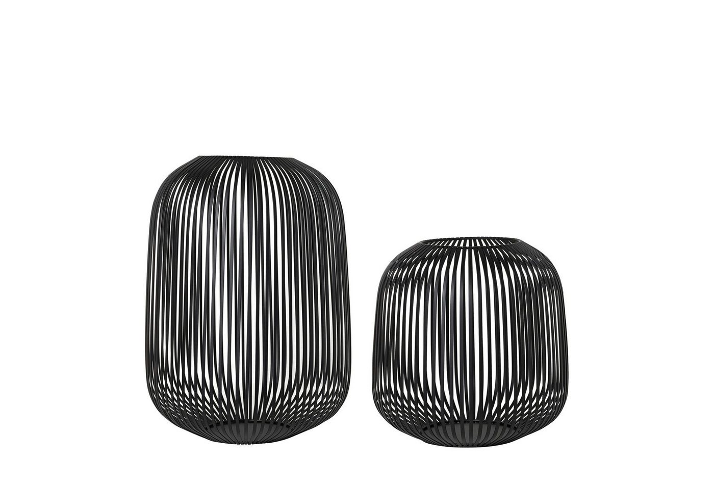 blomus Windlicht -LITO- 2er Set Laterne, Windlicht, Kerzenhalter (SET, 2 St., SIZE M,L), pulverbeschichtete Stahlstreben von blomus
