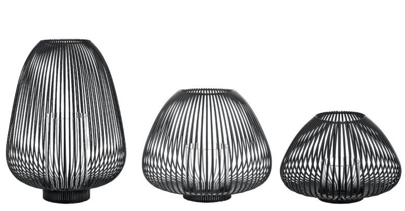 blomus Windlicht LYVA Laterne black Set3 blomus Windlicht LYVA Laterne black Set3 von blomus