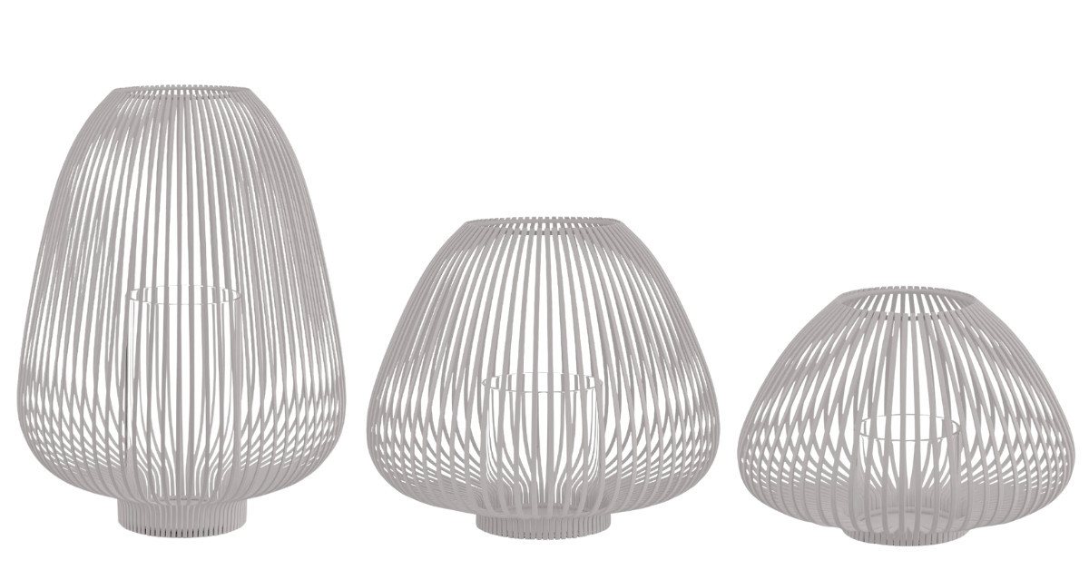 blomus Windlicht LYVA Laterne mourning dove Set3 blomus Windlicht LYVA Laterne mourning dove Set3 von blomus