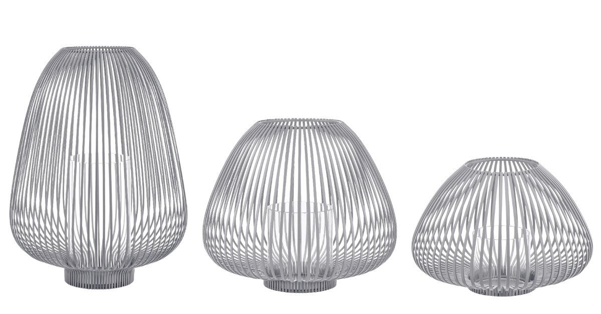 blomus Windlicht LYVA Laterne steel gray Set3 blomus Windlicht LYVA Laterne steel gray Set3 von blomus