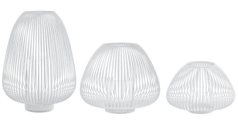 blomus Windlicht LYVA Laterne white Set3 von blomus