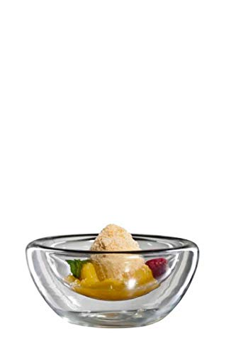 bloomix Flatbowl Grand 250 ml, doppelwandige Thermo-Cateringgläser, 2er-Set von bloomix