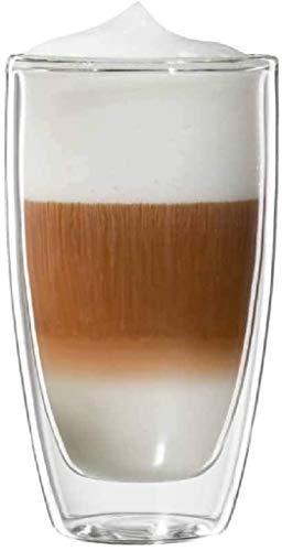 bloomix Roma Latte Macchiato 300 ml, doppelwandige Thermo-Kaffeegläser im 2er-Set von bloomix