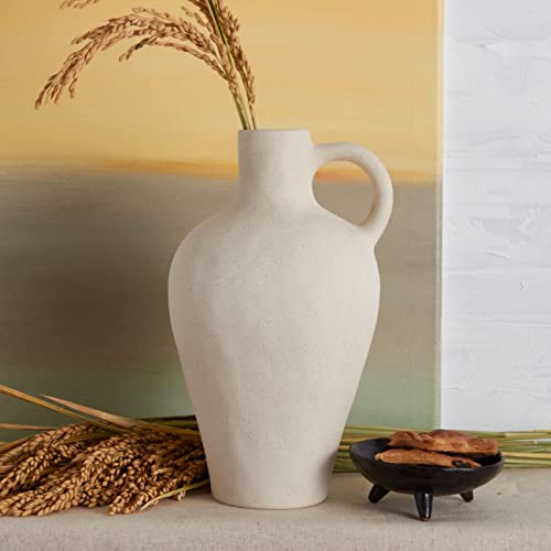 Weiße Keramikvase, dünne Innendekoration; handgefertigte Vase für Wohnzimmer, Küche, Kamin, Beistelltisch und Bücherregale; künstlerische Geschenkidee Weiße Keramikvase, dünne Innendekoration; handgefertigte Vase für Wohnzimmer, Küche, Kamin, Beistelltisch und Bücherregale; künstlerische Geschenkidee von blossome better addition to better life