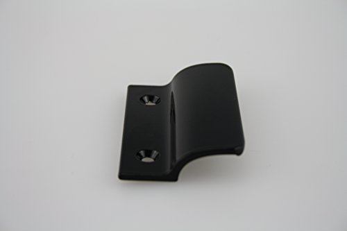 Balkontürgriff Ziehgriff Terrassentürgriff aus Metall - diverse Farben - Länge 62 mm (schwarz) von Medos