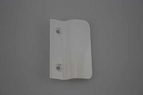 Balkontürgriff Ziehgriff Terrassentürgriff aus Metall - diverse Farben - Länge 62 mm (weiss) von Medos
