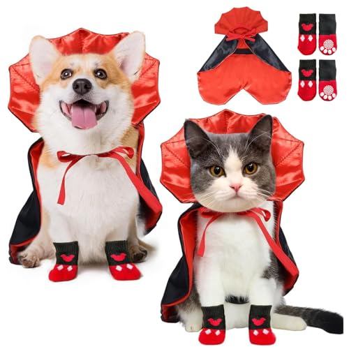 Hundekostüm Halloween Katzenkostüm Hund Katze Kostüme Vampir Umhang für Kleine Mittlere Große Hunde Hundekostüm Halloween Katzenkostüm Hund Katze Kostüme Vampir Umhang für Kleine Mittlere Große Hunde von bluaqua