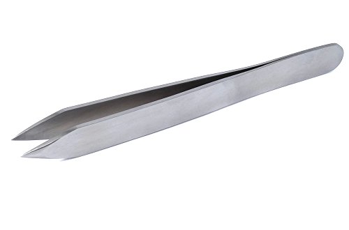 blueINOX Präzisionspinzette – Glatte Innenfläche & gerade Spitze für Feinmechanik und Modellbau (9 cm, Edelstahl) von blueINOX