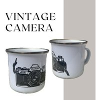 Emailletasse Kamera von bluecatsArtshop